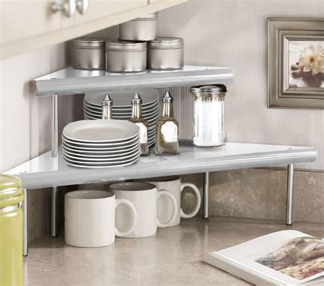 kitchen countertop shelf organizer|wayfair countertop organizer shelves.